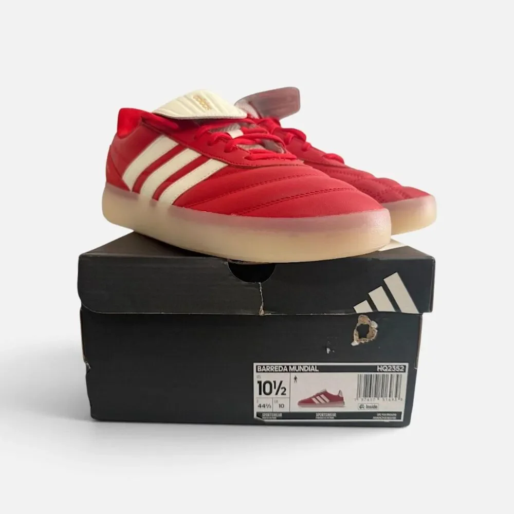 ADIDAS Barreda Mundial Men's Red Shoes, New! Size 10.5